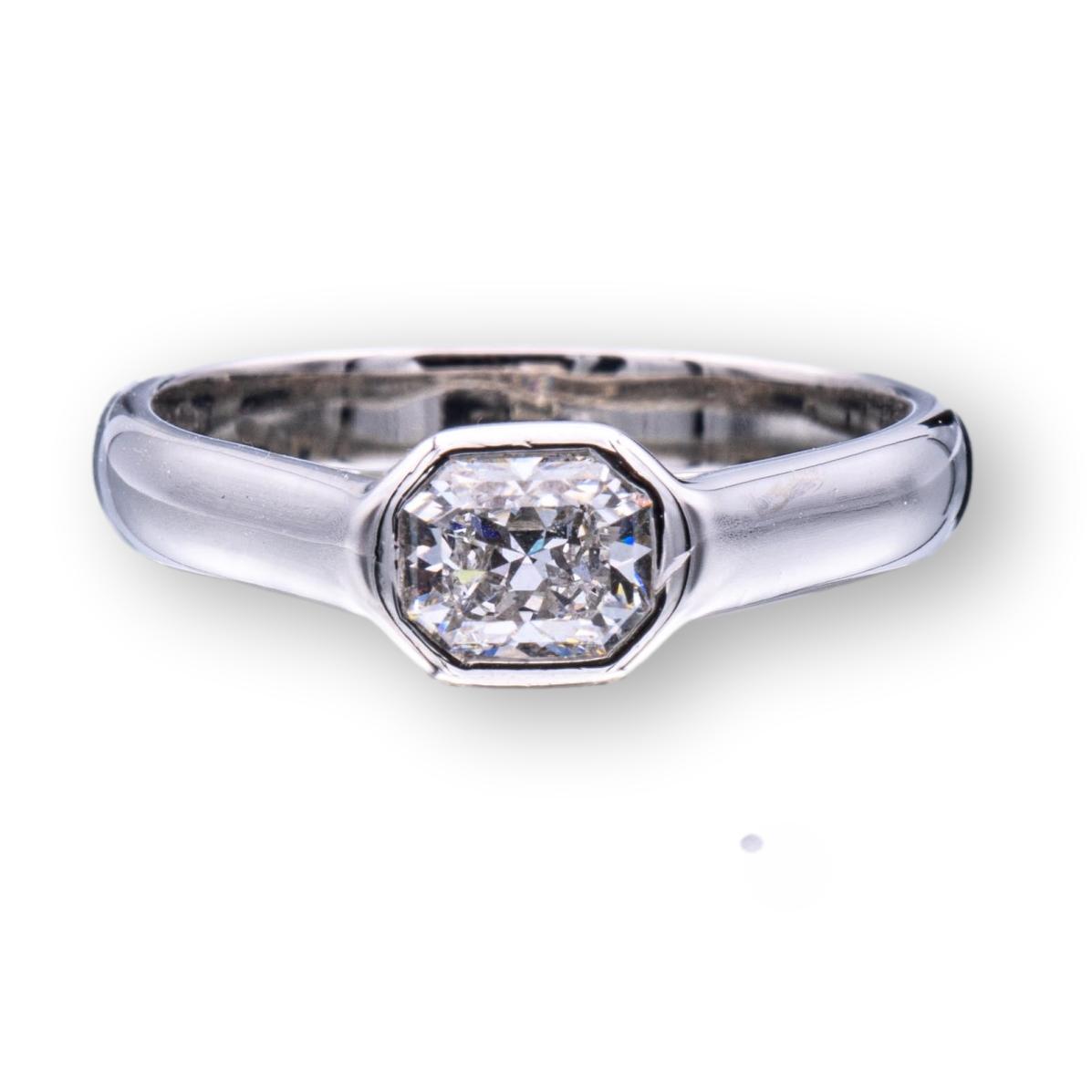 Tiffany bezel store engagement ring