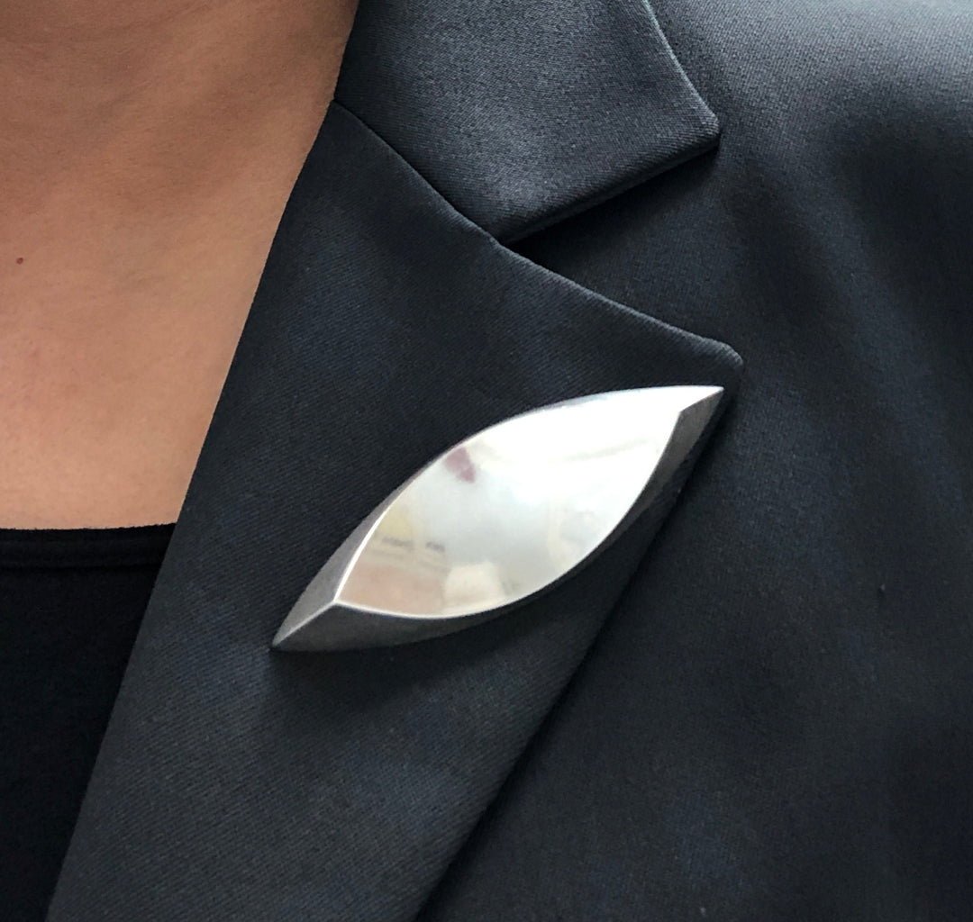 Vintage Eigil Johnson Anton Michelsen Sterling Silver Brooch Pin Circa 1960's