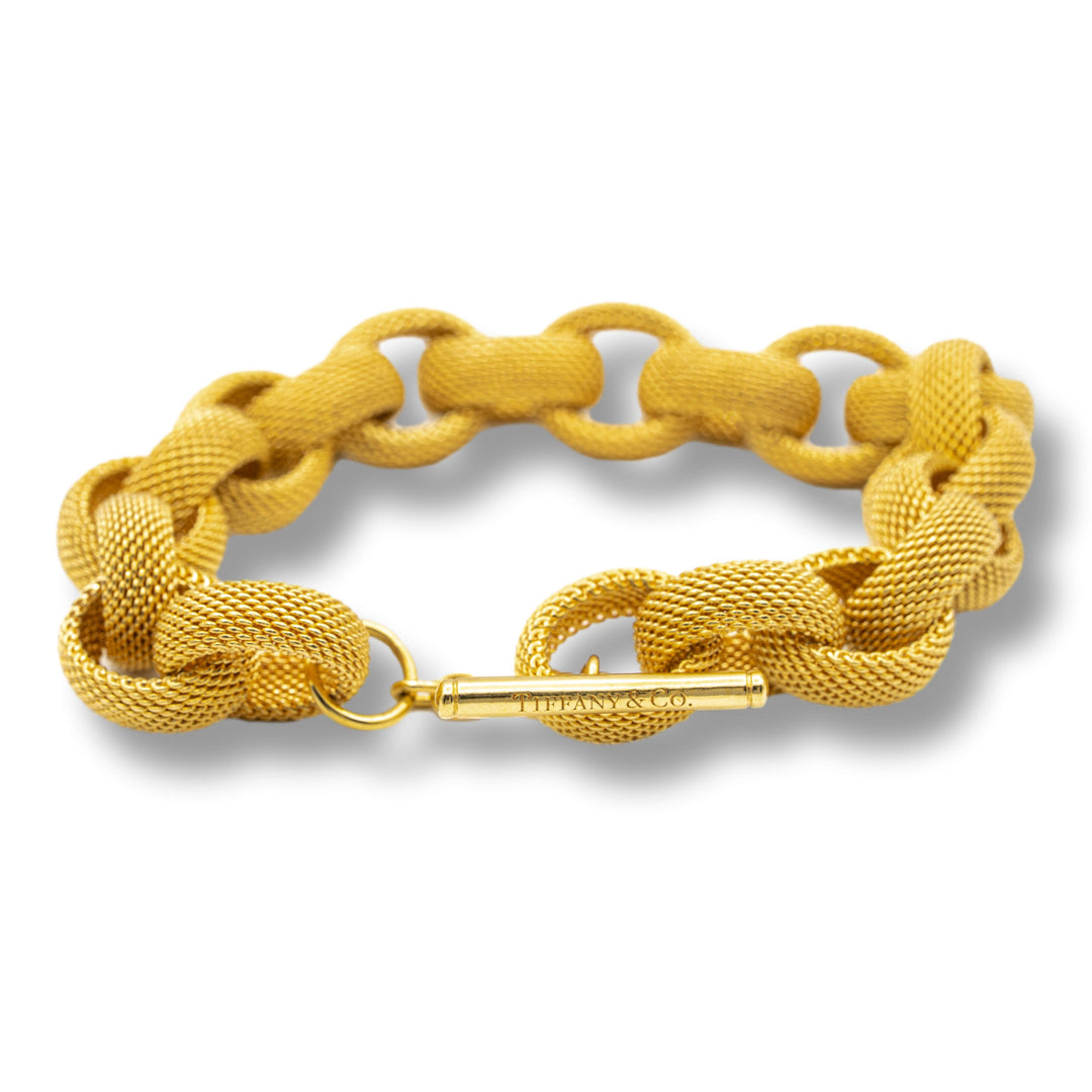 Tiffany & Co. Gold Mesh Bracelet in 18K Yellow Gold