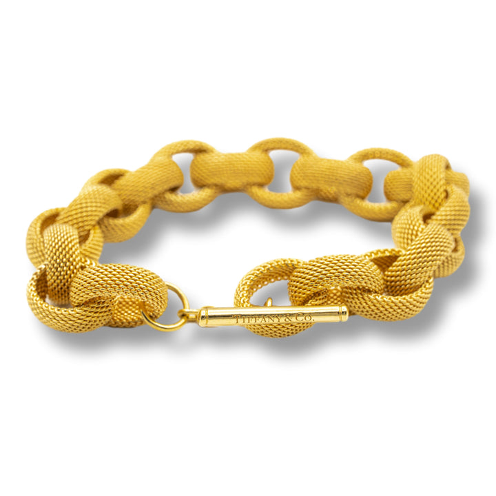 Tiffany & Co. Gold Mesh Bracelet in 18K Yellow Gold
