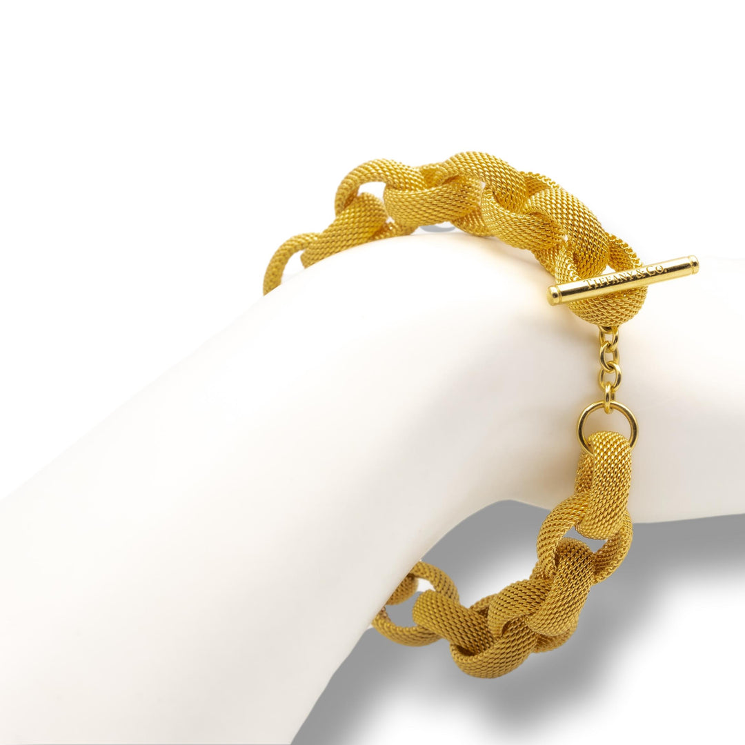 Tiffany & Co. Gold Mesh Bracelet in 18K Yellow Gold