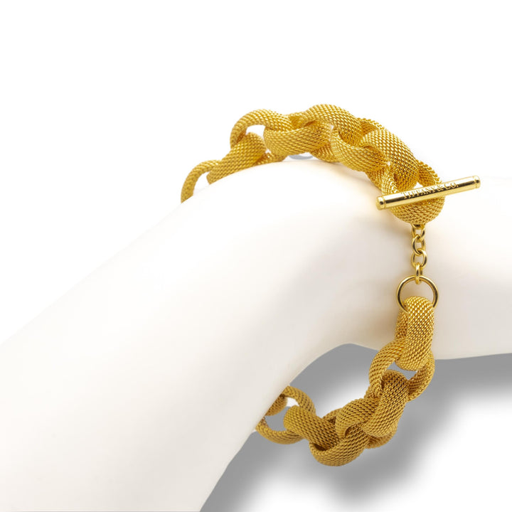 Tiffany & Co. Gold Mesh Bracelet in 18K Yellow Gold