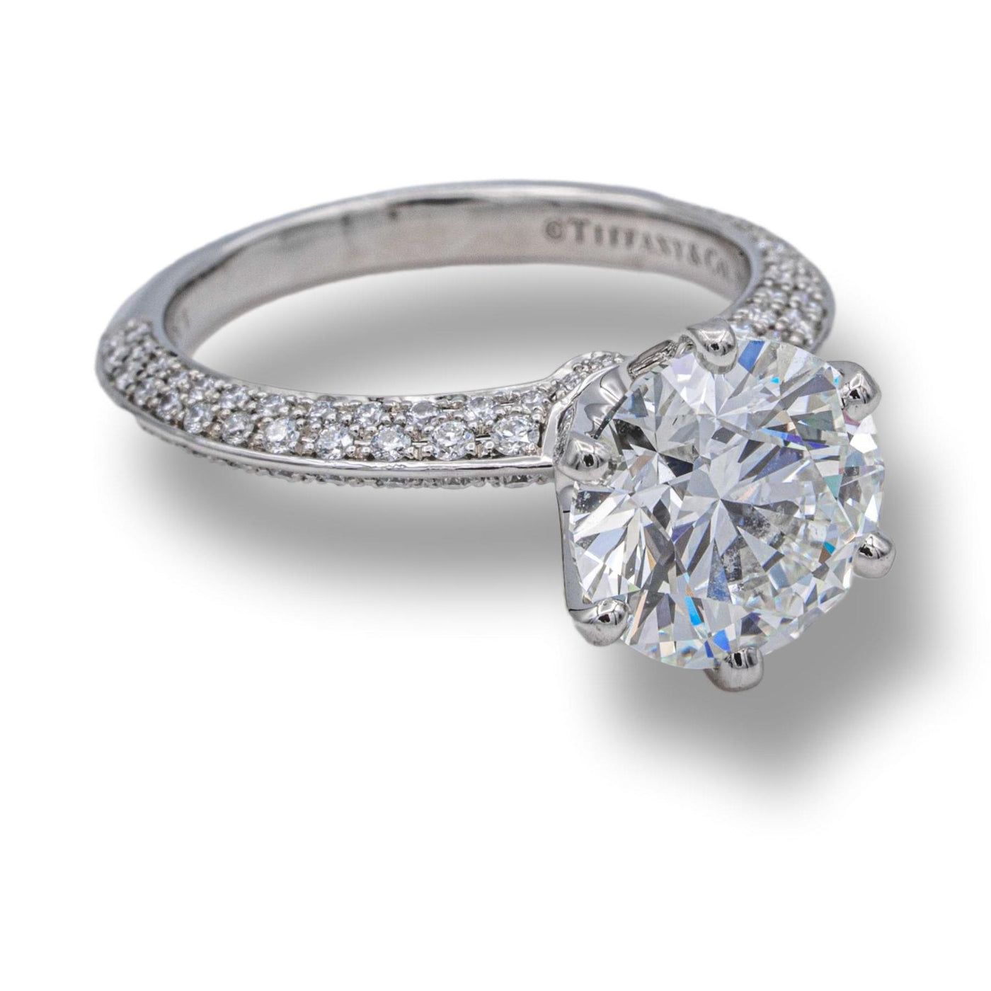 Lab Grown Diamond Ring - Catalina - 4 carat 4.00ct Radiant Cut in 14K White  Gold | Brillianteers