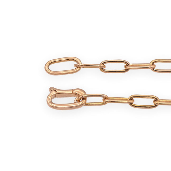 14K Rose Gold Emerald and Diamond Pendant Necklace
