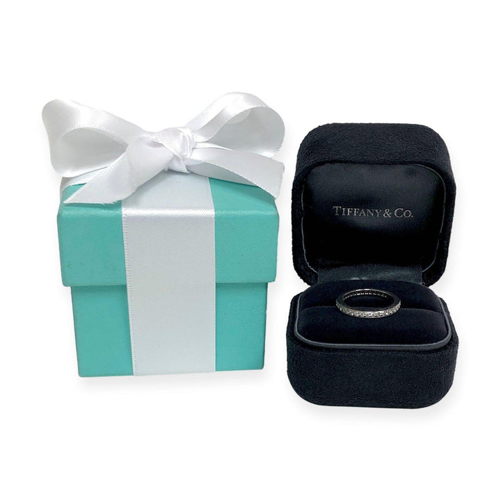 Tiffany & Co. Legacy Platinum Full Circle Diamond Band 2.3mm .45ct Size 5.25