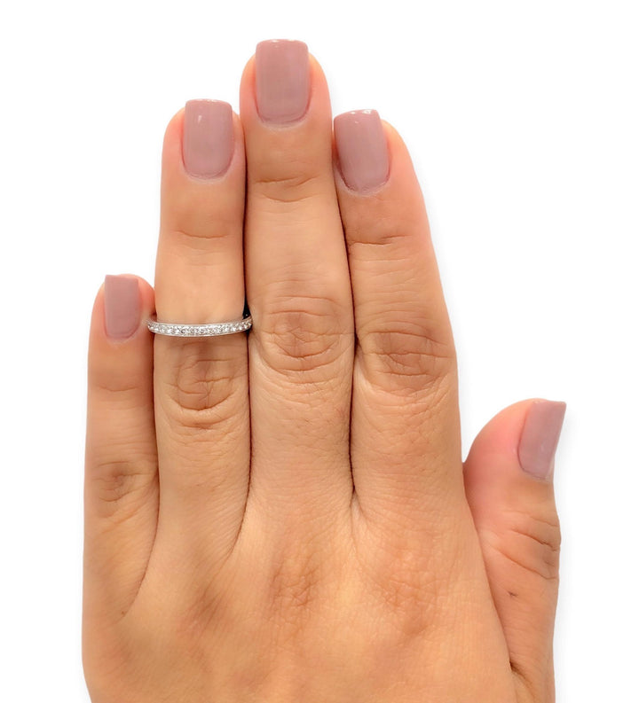 Tiffany & Co. Legacy Platinum Full Circle Diamond Band 2.3mm .45ct Size 5.25