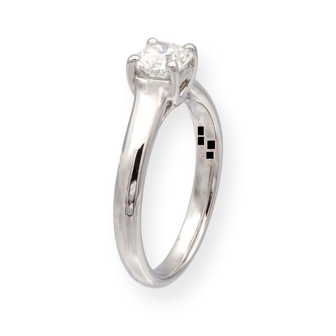 Tiffany & Co. .54 Ct Lucida Cut Diamond Engagement Ring  G-H, VVS2-VS1 IGI Cert