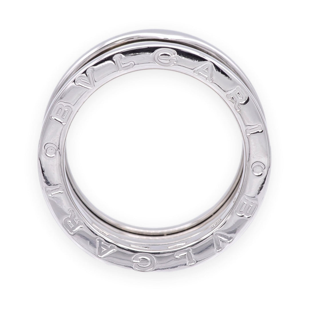 Bulgari Bvlgari B.zero1 18K White Gold 4-Row Band Ring Size 53 (6.5)