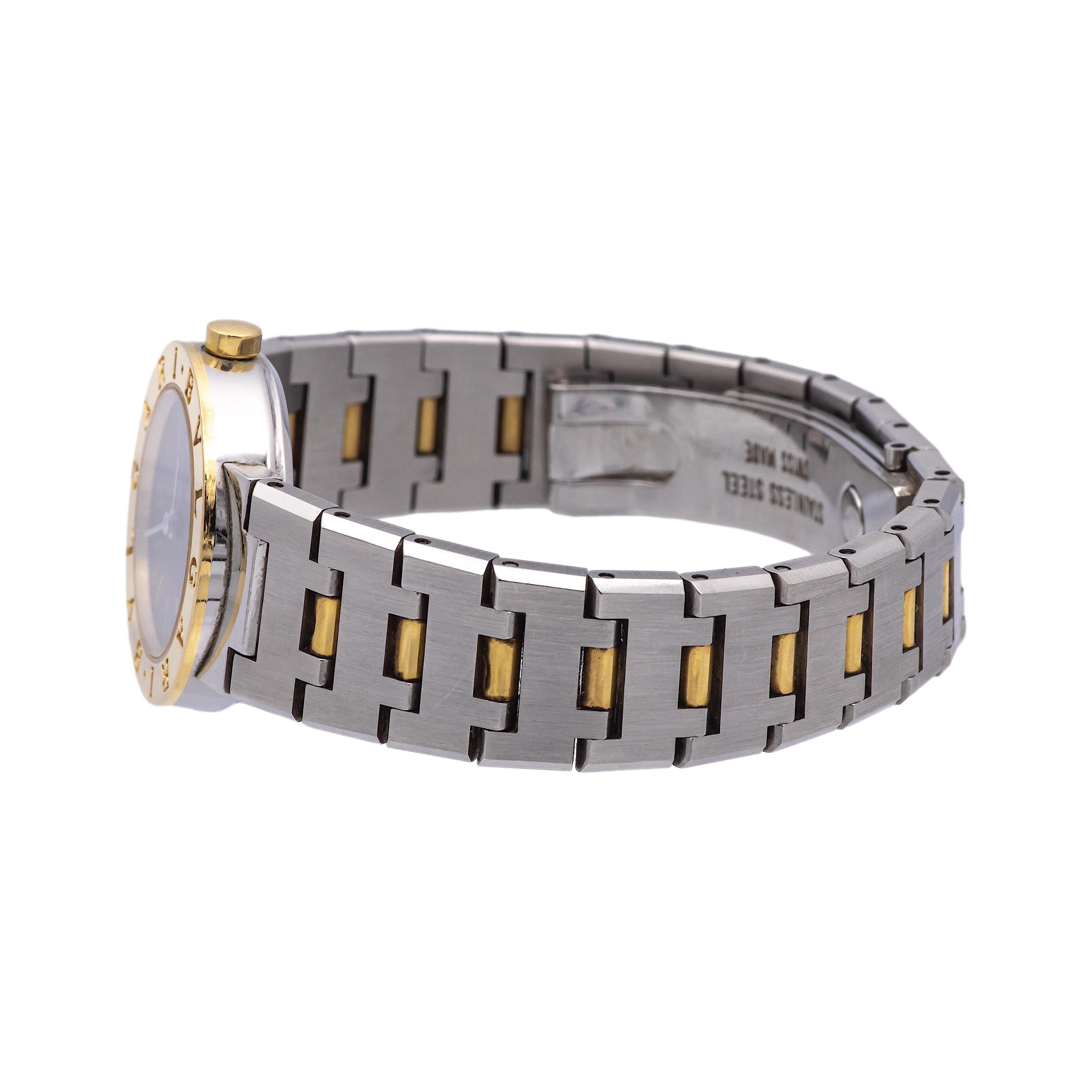 Pre-Owned BVLGARI BVLGARI 18K Yellow Gold Stainless Steel Ladies