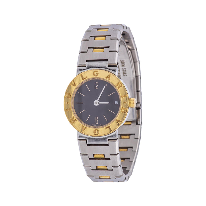 Pre-Owned BVLGARI BVLGARI 18K Yellow Gold Stainless Steel Ladies Watch BB23SG
