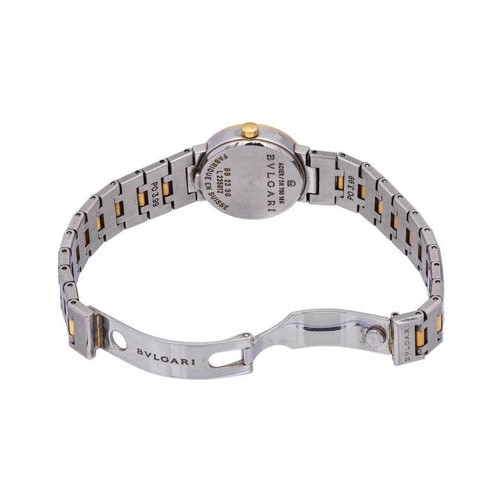 Pre-Owned BVLGARI BVLGARI 18K Yellow Gold Stainless Steel Ladies Watch BB23SG