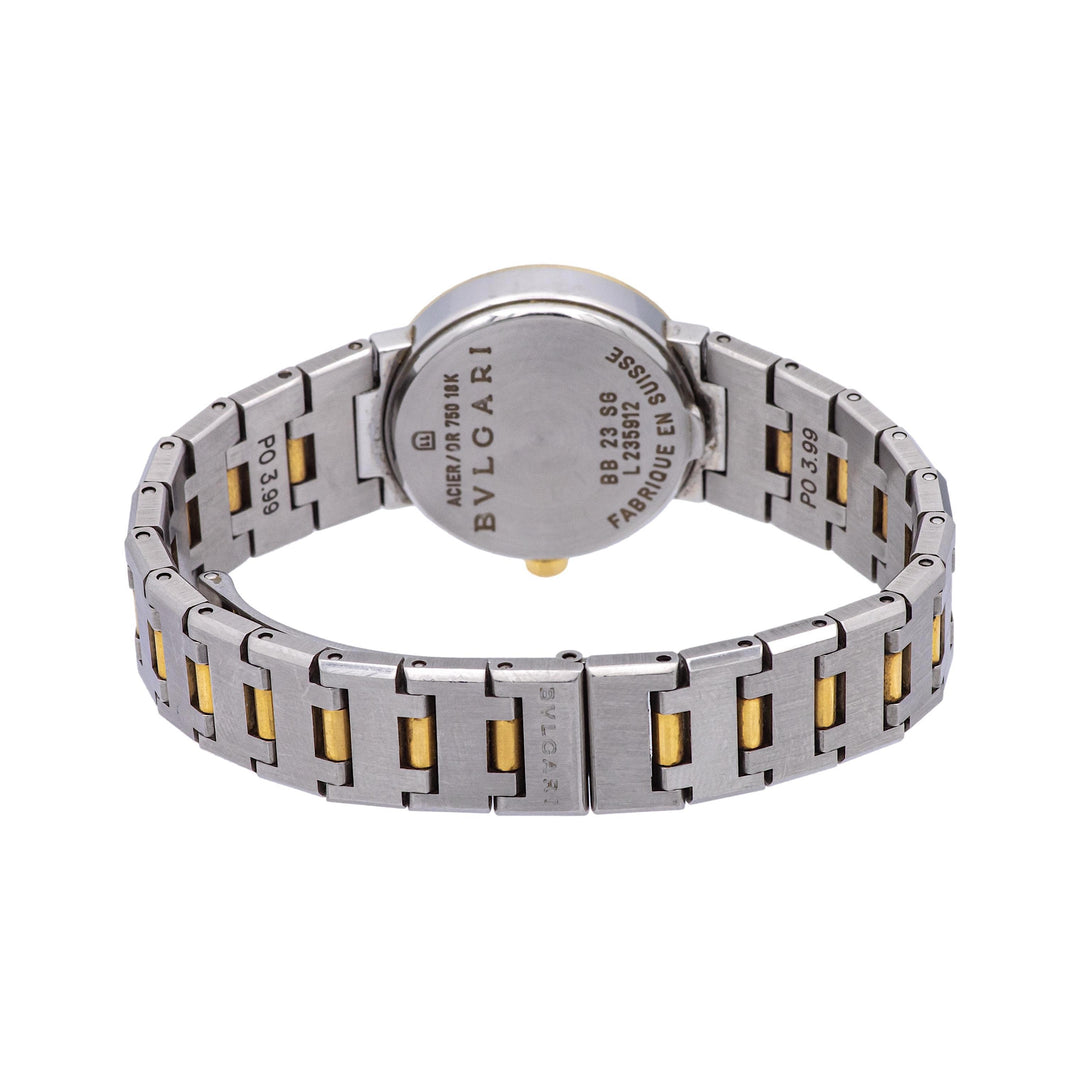 Pre-Owned BVLGARI BVLGARI 18K Yellow Gold Stainless Steel Ladies Watch BB23SG