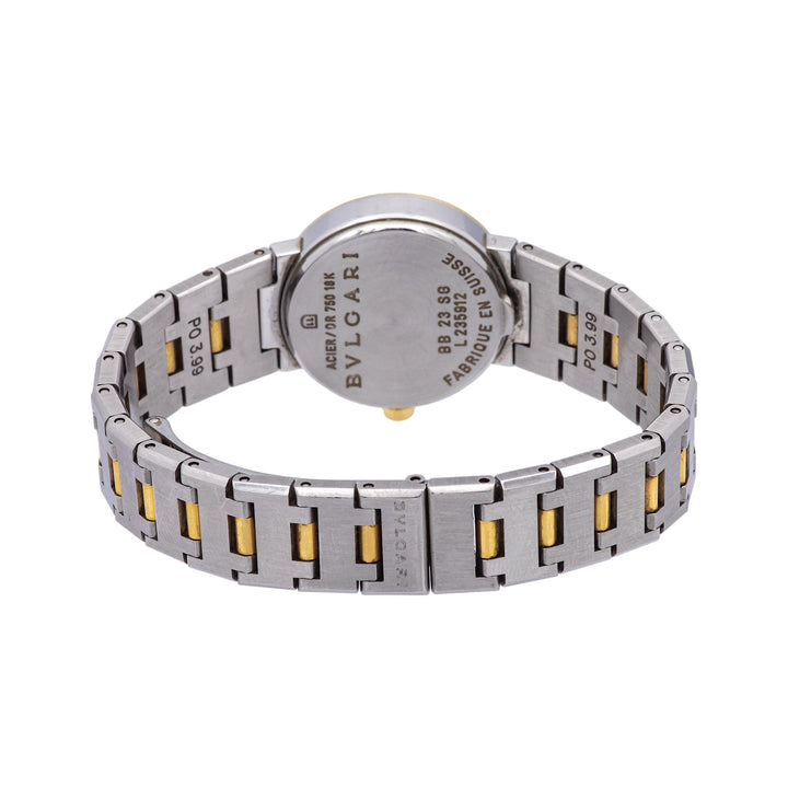 Pre-Owned BVLGARI BVLGARI 18K Yellow Gold Stainless Steel Ladies Watch BB23SG