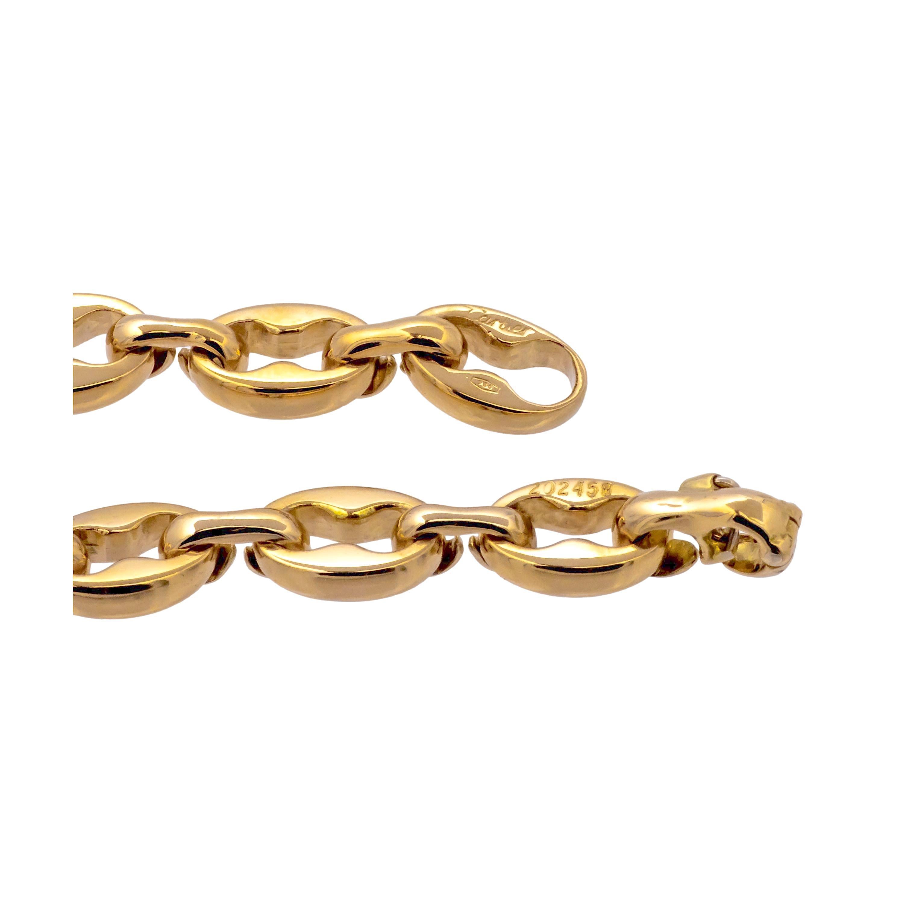 Vintage cartier gold link bracelet top