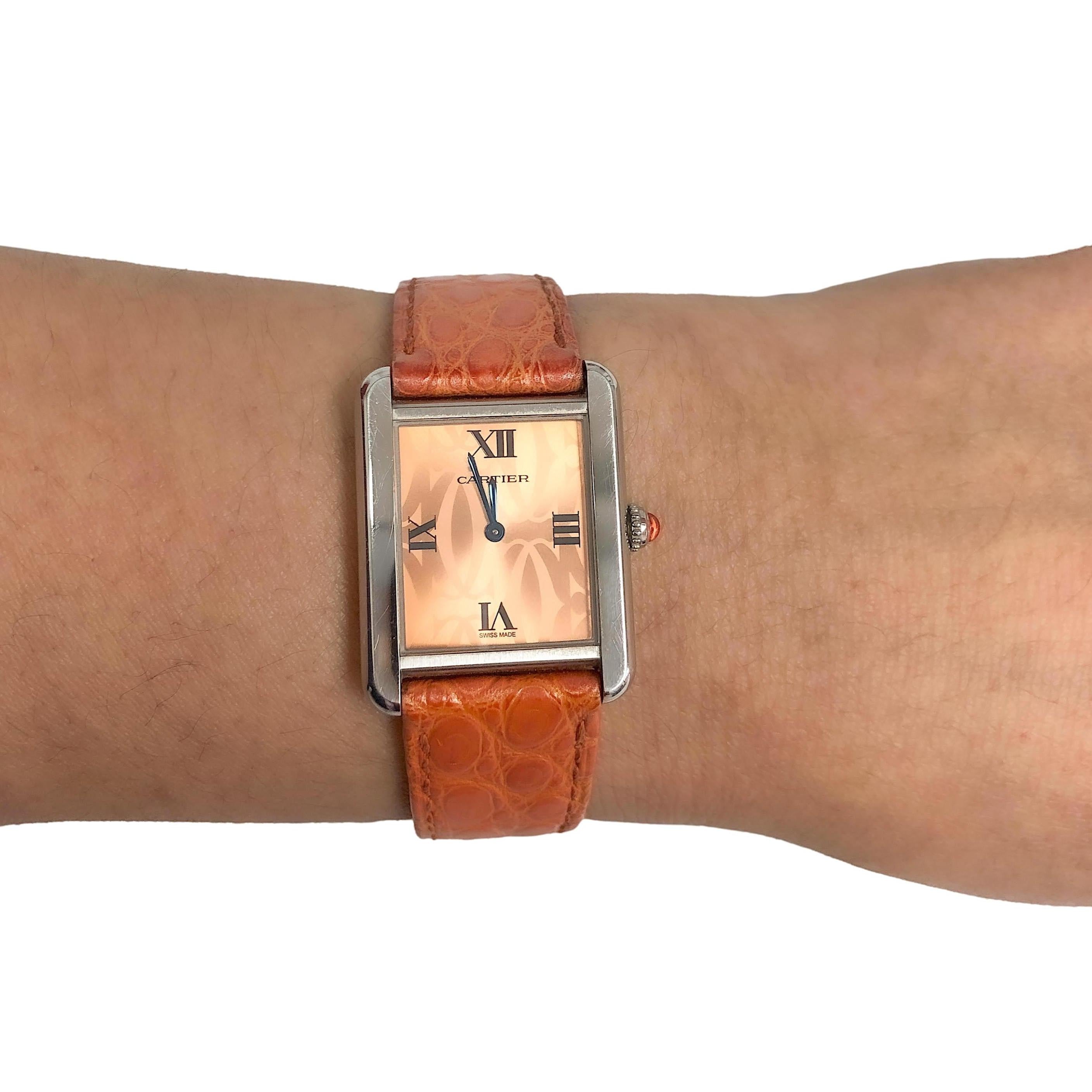 Pre-Owned CARTIER Orange Tank Solo Quartz Watch 2716 – The Diamond Oak