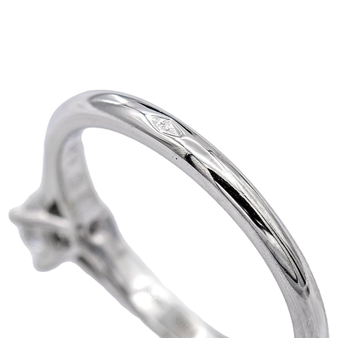 Cartier 1895 Platinum Diamond Engagement Ring with Round .25