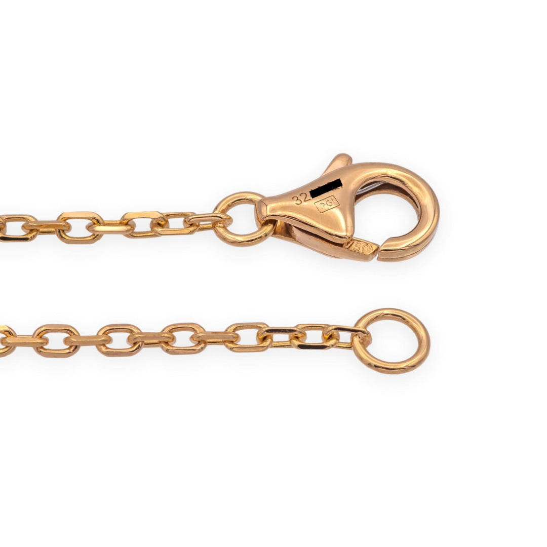 Cartier Love Necklace 18K Rose Gold Pavé Diamond Pendant 20" Box and Papers