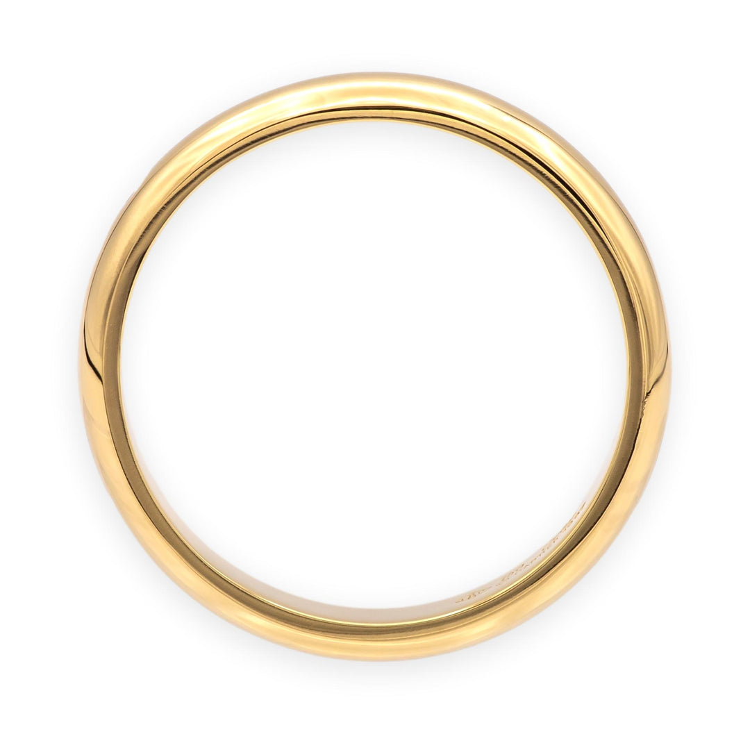 Vintage Cartier Men's 18K Yellow Wedding Band Ring 4mm Size 63 US 10.5 Ca. 1997