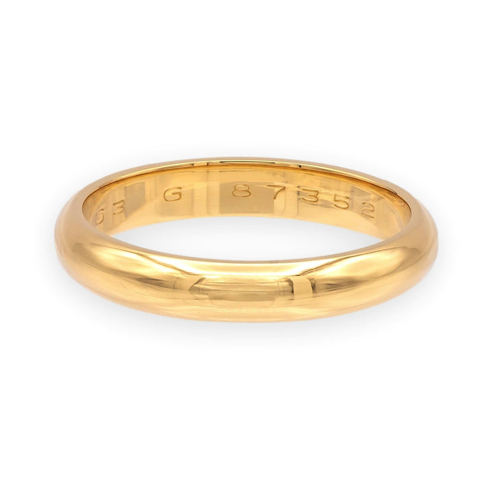 Vintage Cartier Men's 18K Yellow Wedding Band Ring 4mm Size 63 US 10.5 Ca. 1997