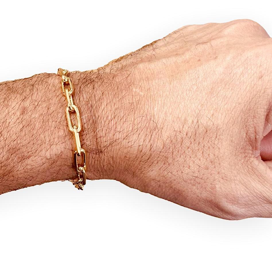 Santos de Cartier 18K Yellow Gold Link Bracelet – 8.5"