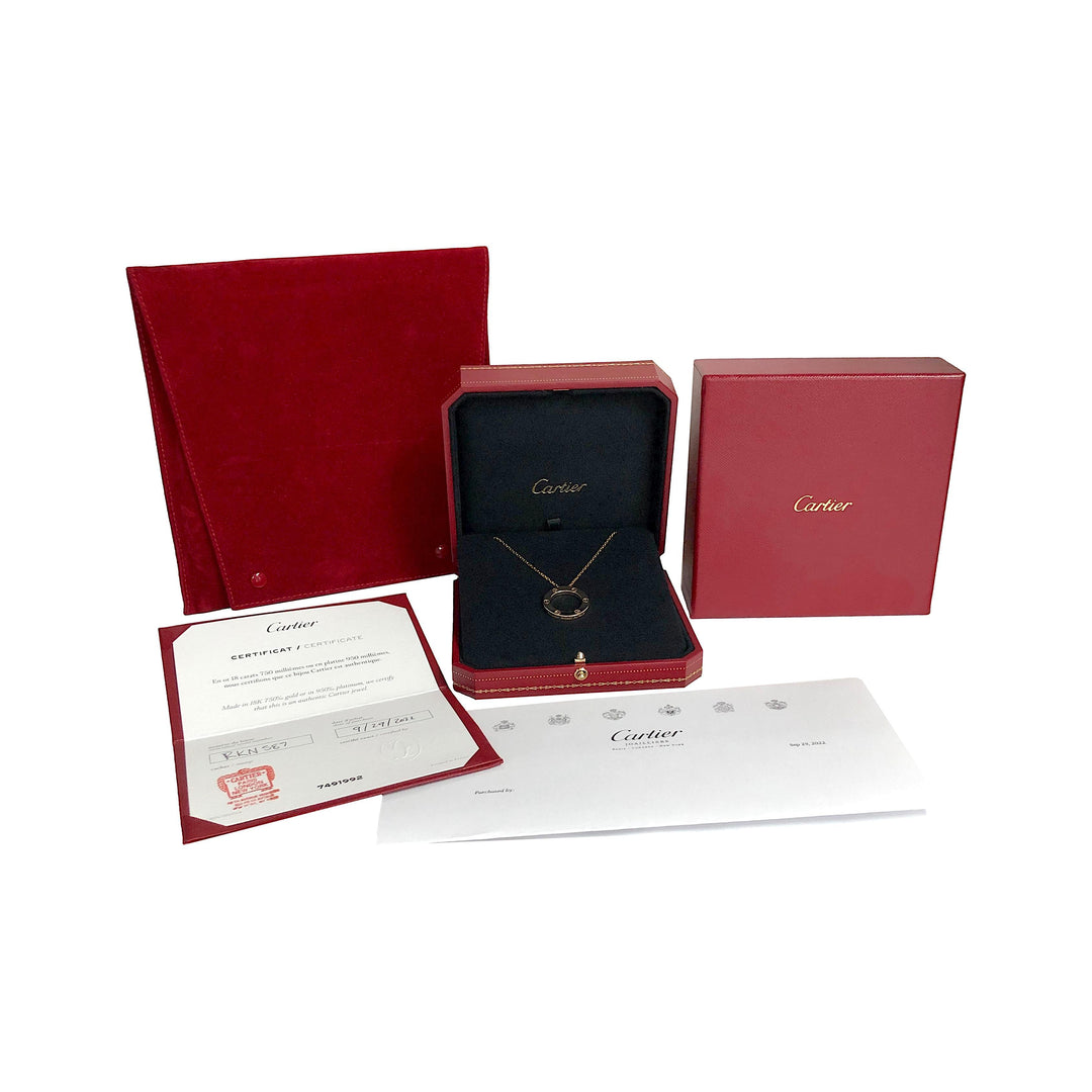 Cartier Love 18K Yellow Gold Pendant Necklace 18"Long
