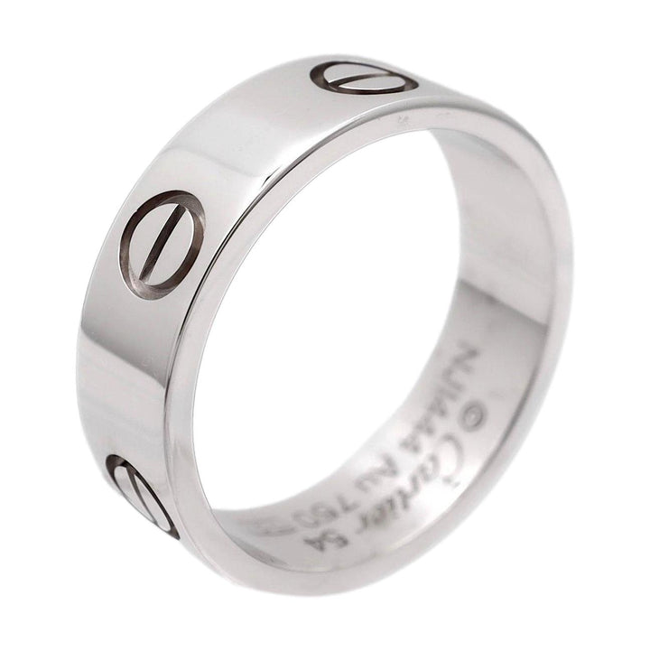 Cartier Love 18K White Gold 5.5mm Size 54 (US6.75) Band Ring