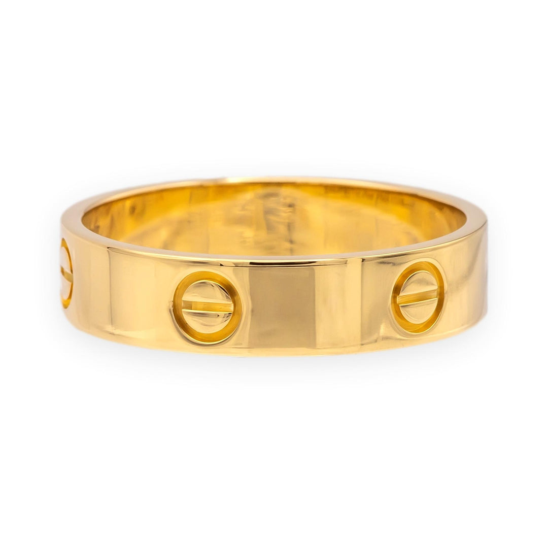 Cartier Love ring Men's 5.5mm 18K Yellow Gold Classic Model size 67 US 12