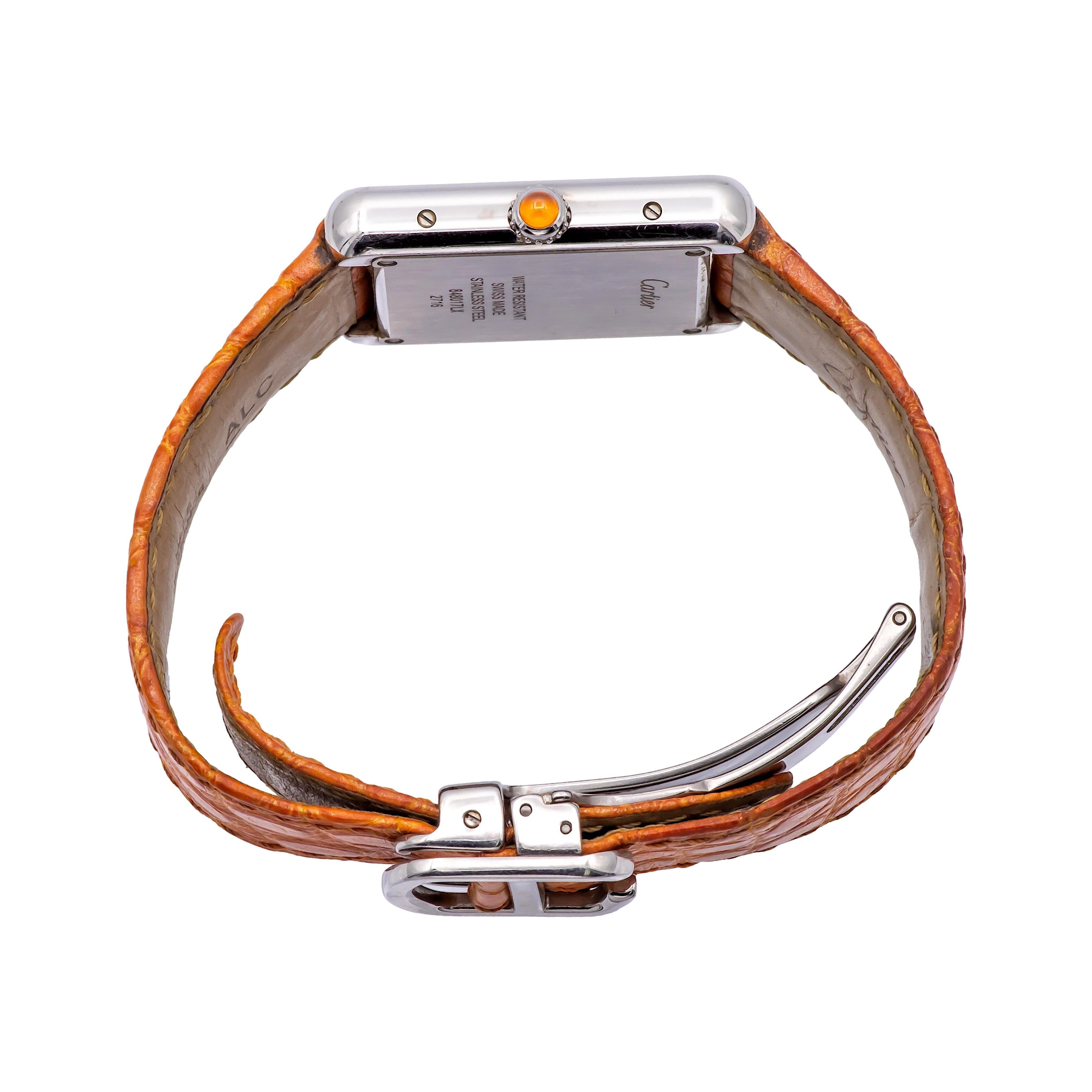 Pre-Owned CARTIER Orange Tank Solo Quartz Watch 2716 – The Diamond Oak