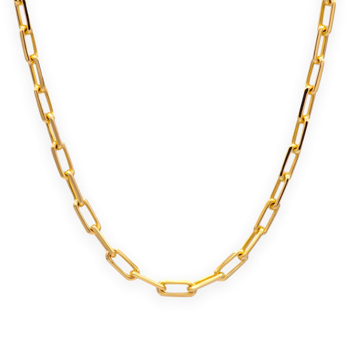 Cartier Santos 18K Y Gold Necklace Small links 20.5" w/ Box and Papers