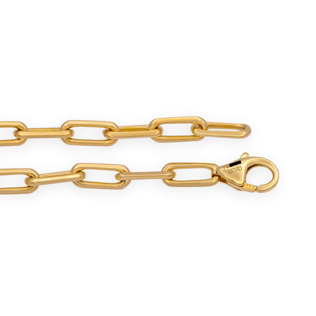 Cartier Santos 18K Y Gold Necklace Small links 20.5" w/ Box and Papers