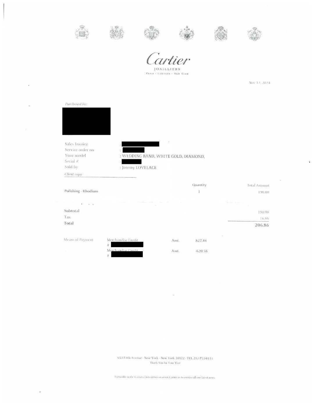 Cartier Love Ring Paved in 18K White Gold with Diamonds 4mm 5.25 US / 50 EU