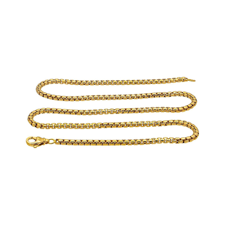 David Yurman 18K Yellow Gold 3.4mm Box Necklace 22" Long