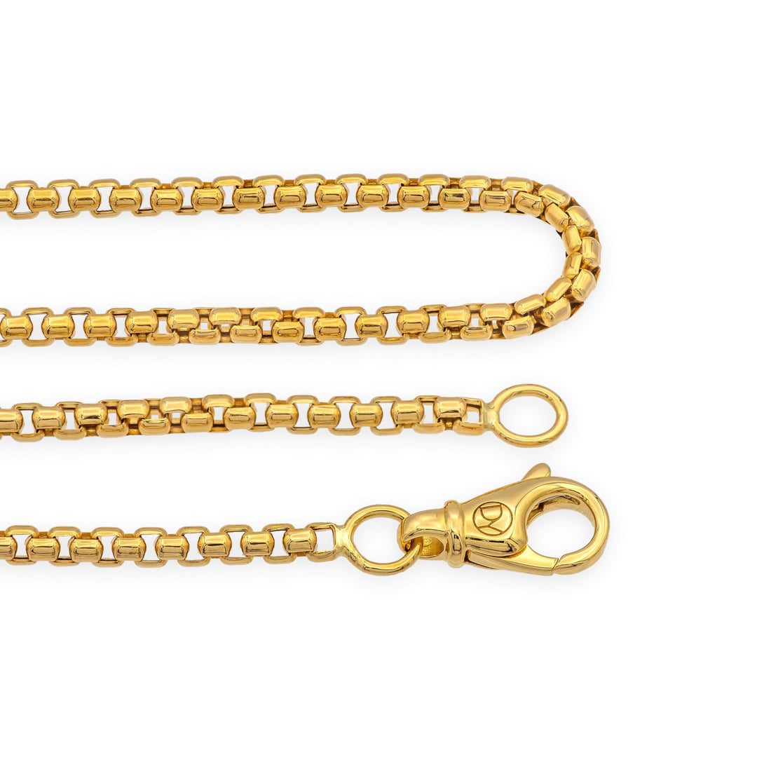 David Yurman 18K Yellow Gold 2.7mm Box Chain Necklace  24"