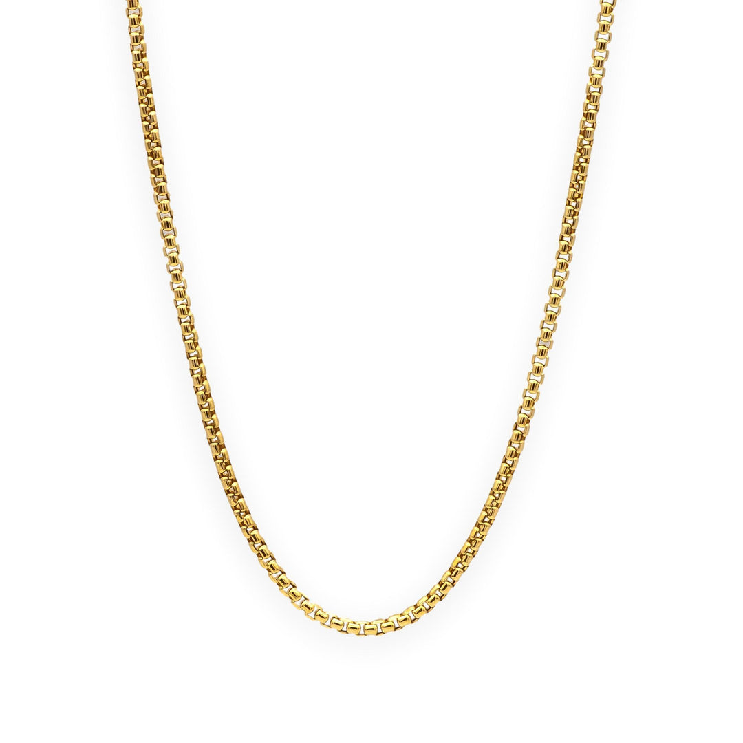 David Yurman 18K Yellow Gold 2.5mm 2.7mm Box Chain Necklace  22"