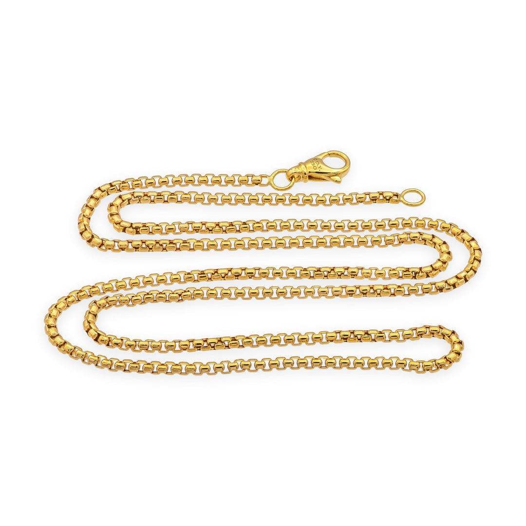 David Yurman 18K Yellow Gold 2.7mm Box Chain Necklace  24"