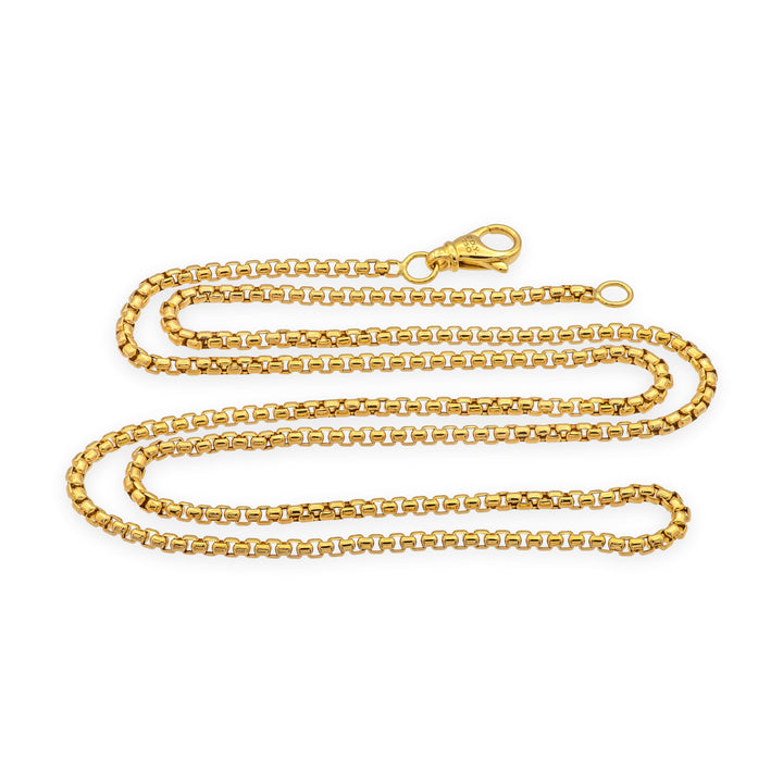 David Yurman 18K Yellow Gold 2.7mm Box Chain Necklace  24"