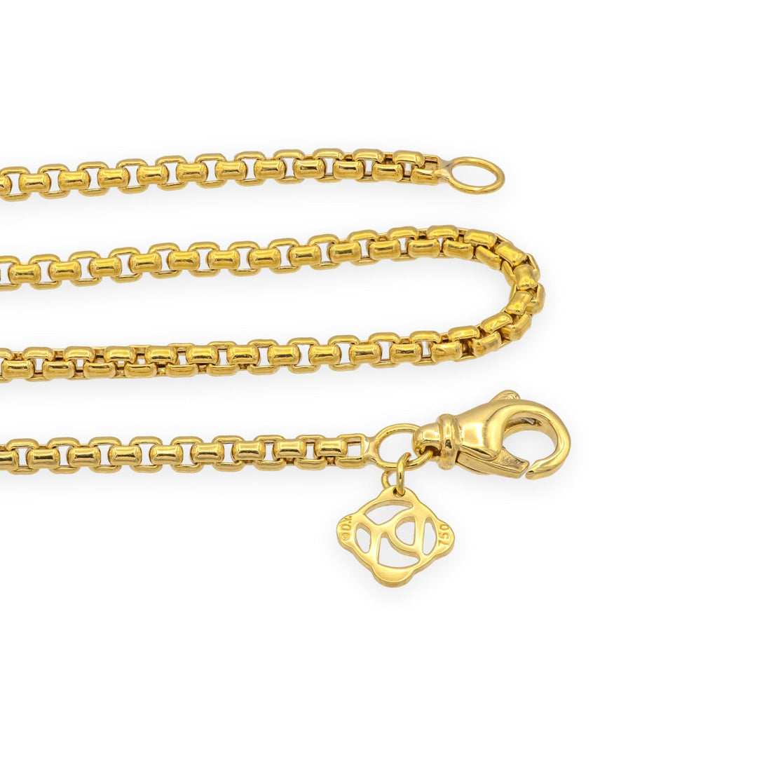 David Yurman 24" 2.7mm 18K Yellow Gold 16.9 g Box Chain Necklace