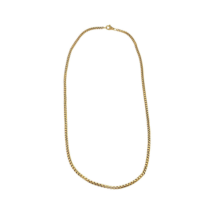 David Yurman Men's 18K Yellow Gold 3.4 mm Box Chain Necklace 26" Long