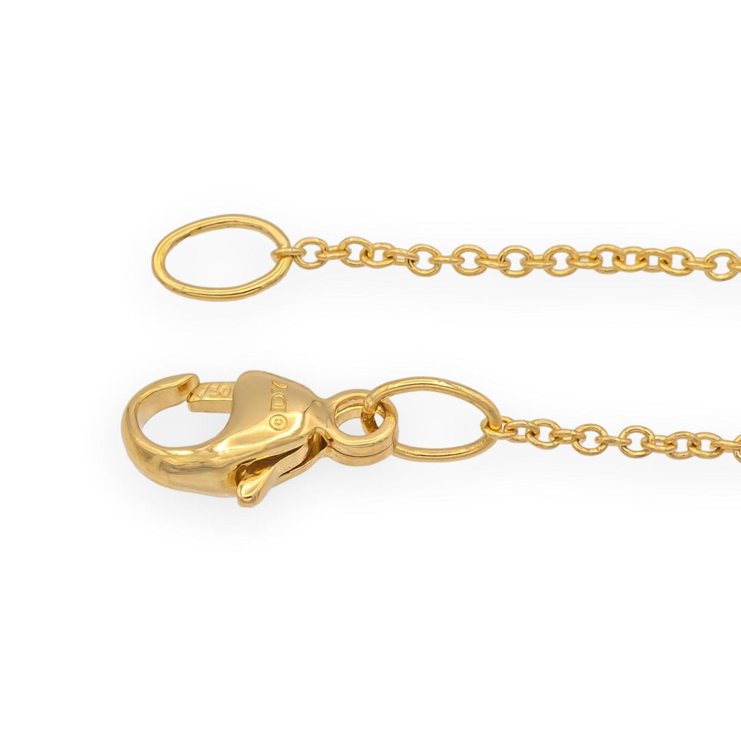 David Yurman Elements 18K Yellow Gold Turquoise and Diamond Pendant Necklace