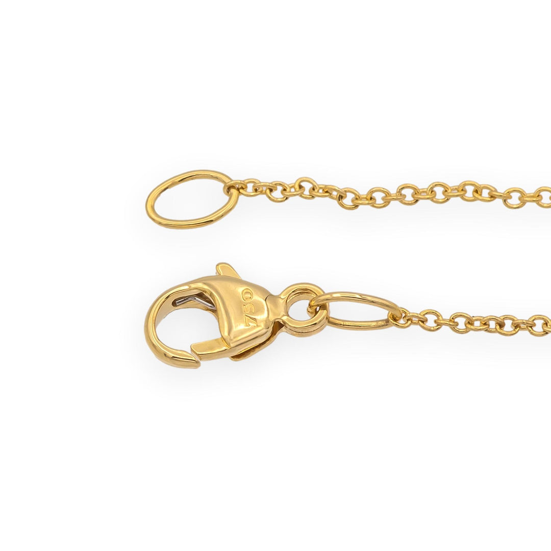 David Yurman Elements 18K Yellow Gold Turquoise and Diamond Pendant Necklace