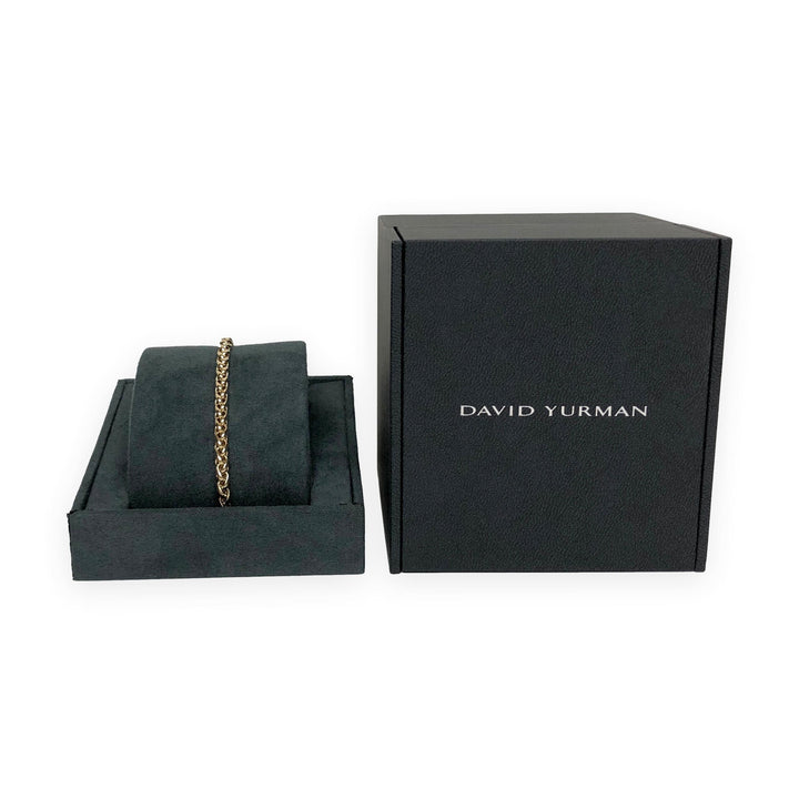 David Yurman 18K Yellow Gold Wheat Bracelet – 7.5"