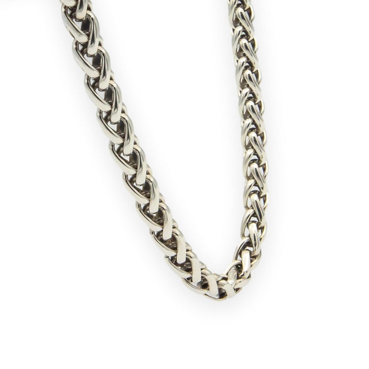 David Yurman Sterling Silver & 14K Yellow Gold 6mm Wheat Chain Necklace, 17”