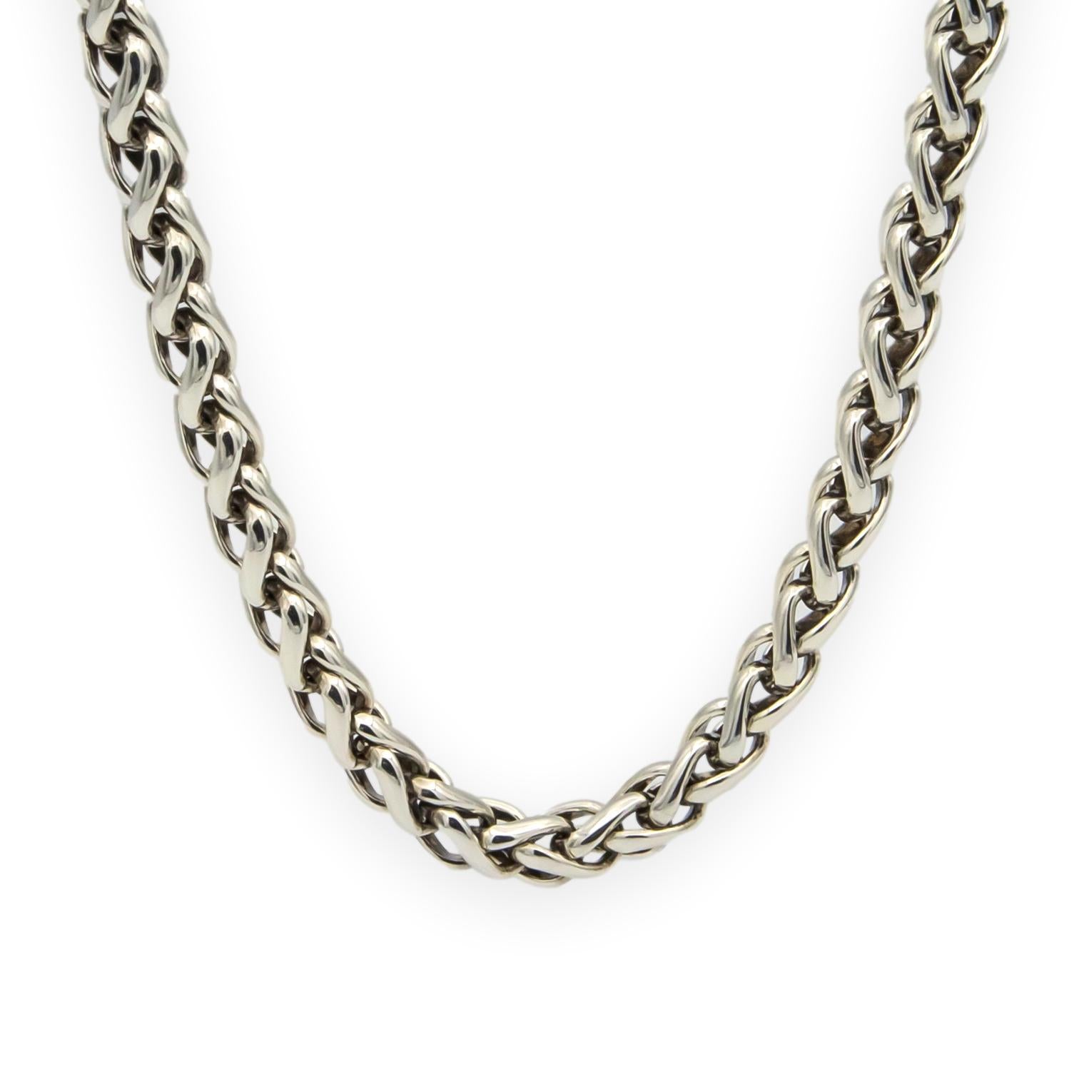 David Yurman Sterling Silver & 14K Yellow Gold 6mm Wheat Chain