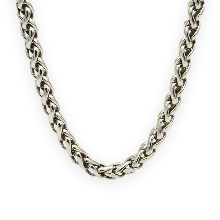 David Yurman Sterling Silver & 14K Yellow Gold 6mm Wheat Chain Necklace, 17”