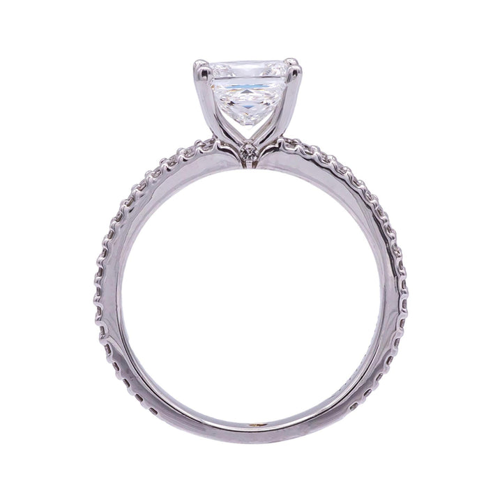Forevermark Devotion Grace 1.52 Ct EVVS2 Princess Cut Diamond Ring in 18K GIA