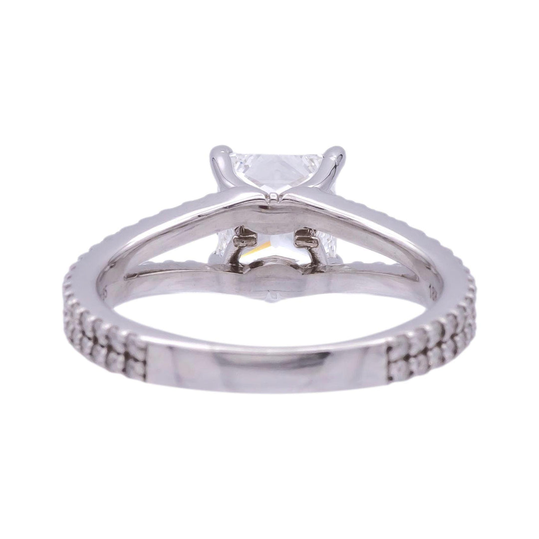 Forevermark Devotion Grace 1.52 Ct EVVS2 Princess Cut Diamond Ring in 18K GIA