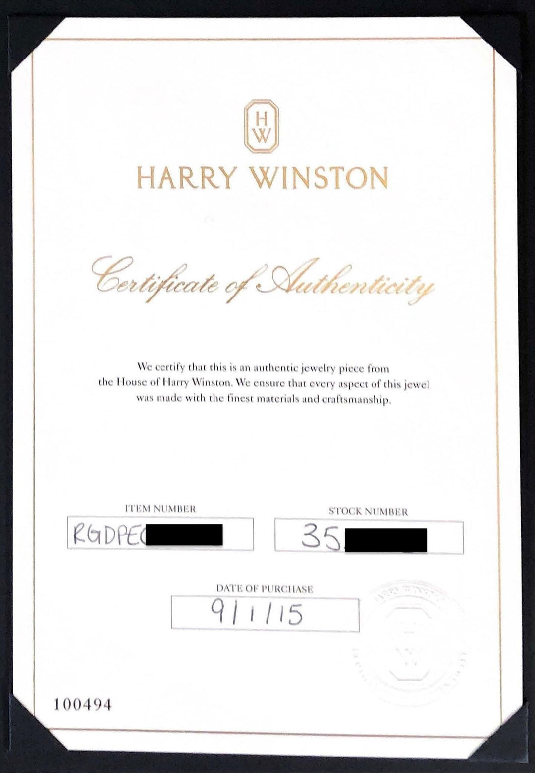 Harry Winston Platinum Emerald Cut Diamond Engagement Ring w/Baguettes 1ct D VS1