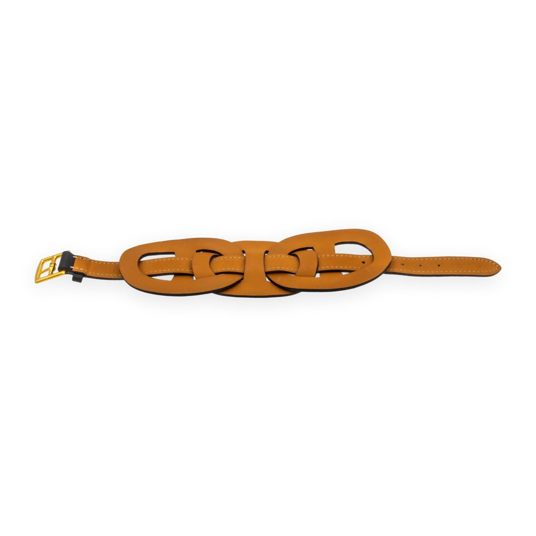 Hermès Fétiche Chaîne d'Ancre Leather Wrap Bracelet in Black Circa 2006