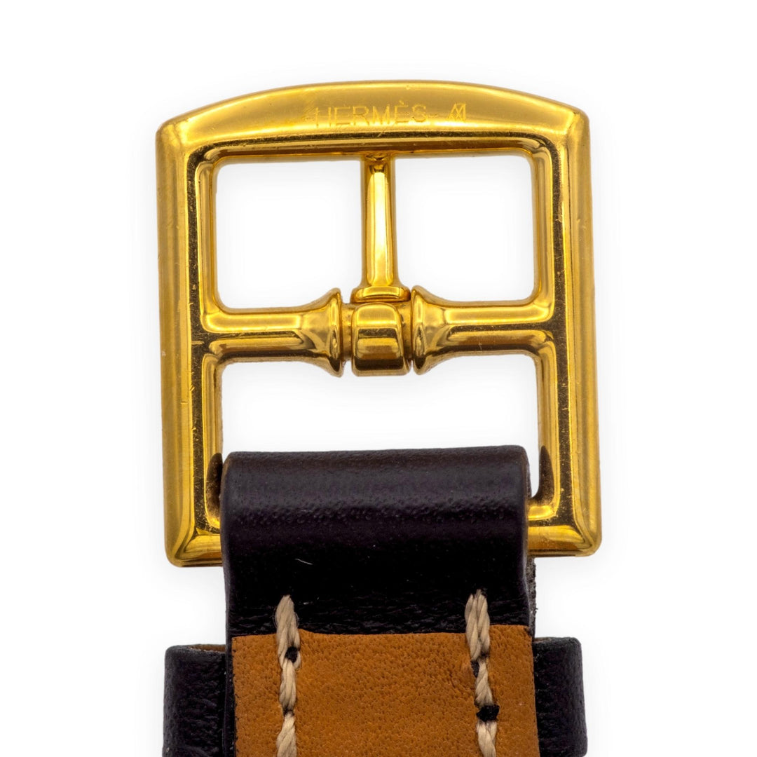 Hermès Fétiche Chaîne d'Ancre Leather Wrap Bracelet in Black Circa 2006