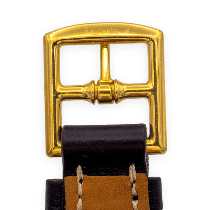 Hermès Fétiche Chaîne d'Ancre Leather Wrap Bracelet in Black Circa 2006